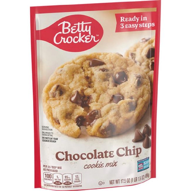 Betty Crocker Chocolate Chip Cookie Mix, 496 G -- 12 Per Case