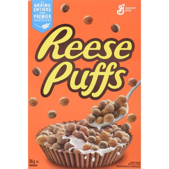 Reeses Puffs Peanut Butter Balls Cereal, 326 G -- 12 Per Case