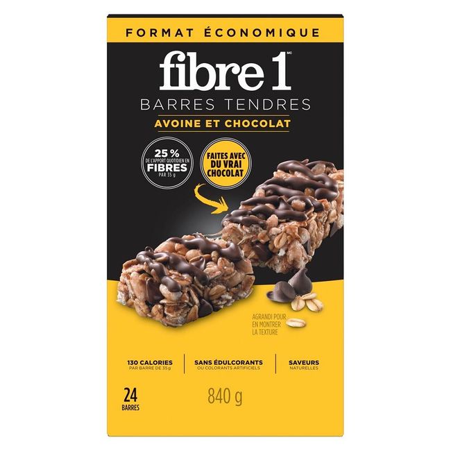 Fiber One Barres Moelleuses À L'avoine Et Au Chocolat - Paquet Économique, 35 G -- 192 Par Boîte
