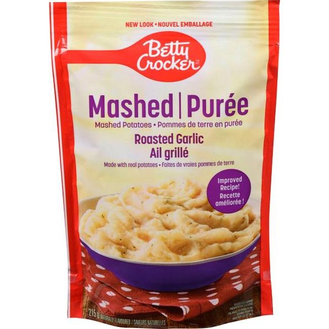 Betty Crocker Roasted Garlic Mashed Potatoes, 215 G -- 12 Per Case