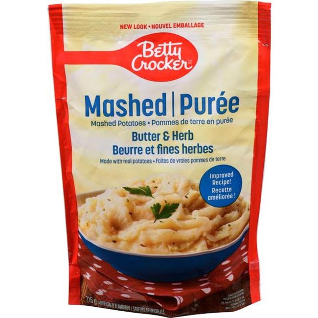 Betty Crocker Butter And Herb Mashed Potatoes, 215 G -- 12 Per Case