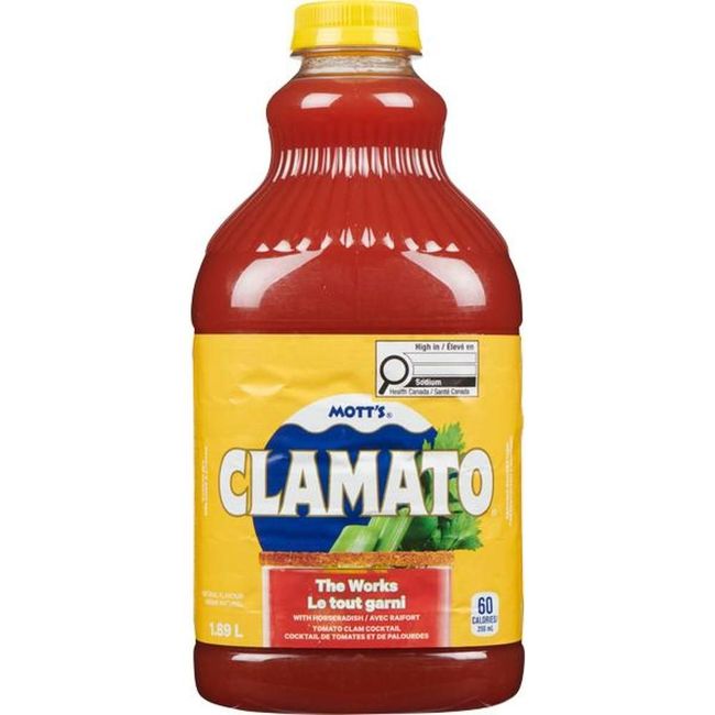 Clamato Cocktail De Jus De Tomate Et De Palourde, 1,89 L -- 8 Par Caisse