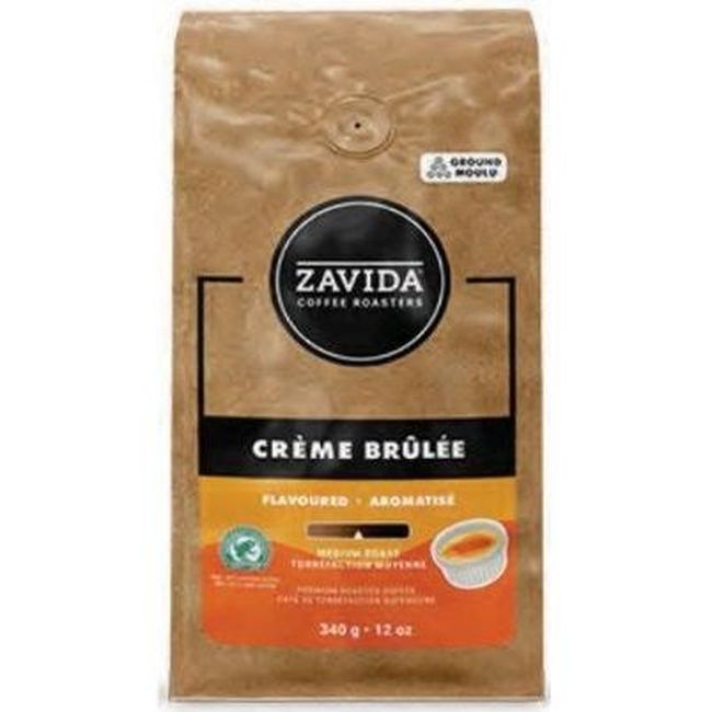 Zavida Café Moulu Crème Brûlée, 340 G -- 6 Par Boîte
