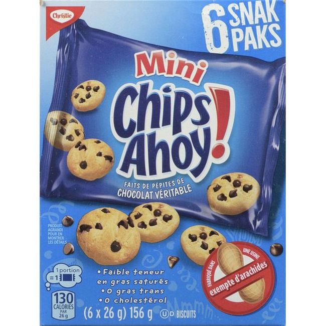 Biscuits Chips Ahoy - Paquet De Collations, 156 G -- 12 Par Bo Ite