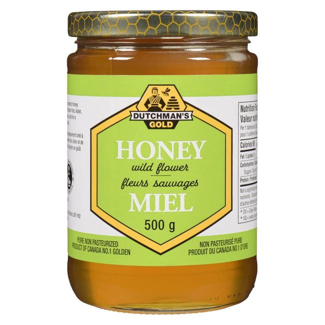Dutchman's Gold Miel Liquide Pur De Fleurs Sauvages, 500 G -- 12 Par Boîte