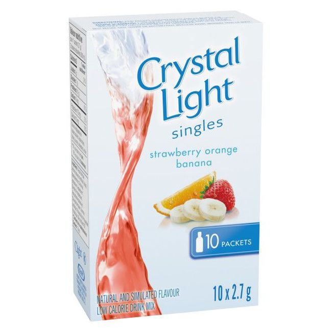 Cristal Leger Strawberry Orange Banana Drink Mix, 27 G -- 12 Per Case