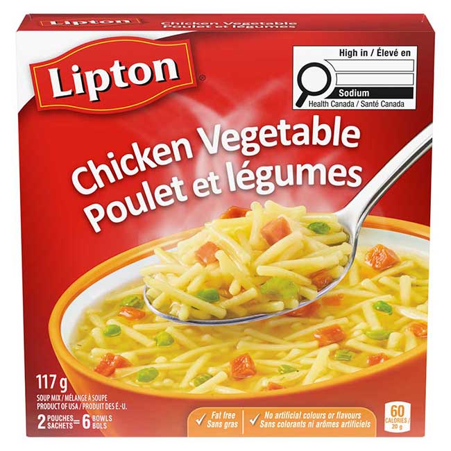 Lipton Mélange De Légumes Et De Poulet, 117 G -- 24 Par Boîte