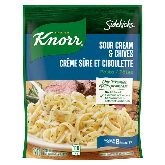 Knorr Sidekicks Sour Cream/chive Pasta, 120 G -- 8 Per Case