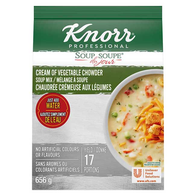 Knorr Professional Cream Of Vegetable Chowder Soup Mix, 656 G -- 4 Per Case
