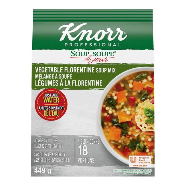 Knorr Professional Vegetable Florentine Soup Mix, 449 G -- 4 Per Case