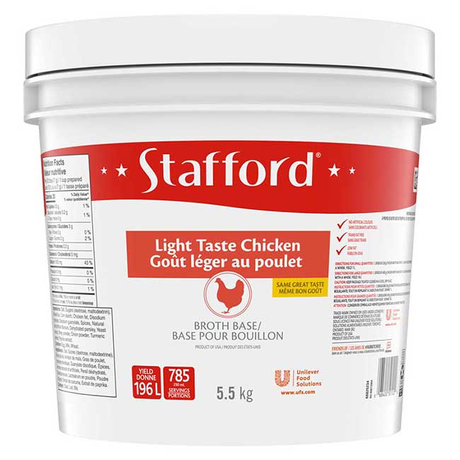 Stafford Red Label Light Taste Chicken Broth Base, 5.5 Kg