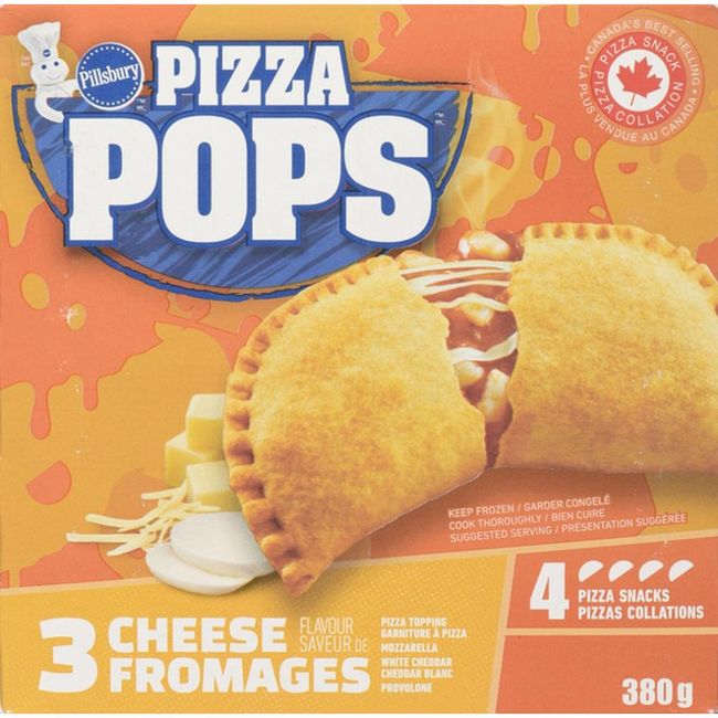 Pillsbury 3 Cheese Pizza Pops, 380 G -- 12 Per Case