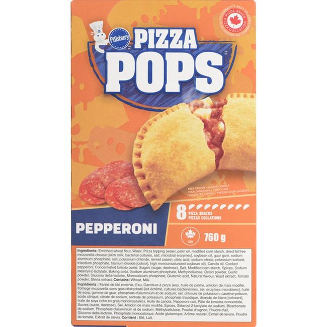 Pillsbury Pepperoni Pizza Pops, 760 G -- 9 Per Case
