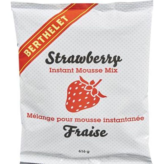 Berthelet Mélange À Mousse Instantanée Aux Fraises, 616 G -- 4 Par Boîte