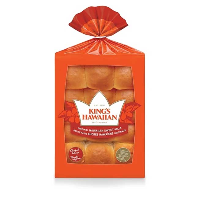 King's Hawaiian Original Hawaiian Sweet Roll, 0.34 Kg -- 12 Per Case