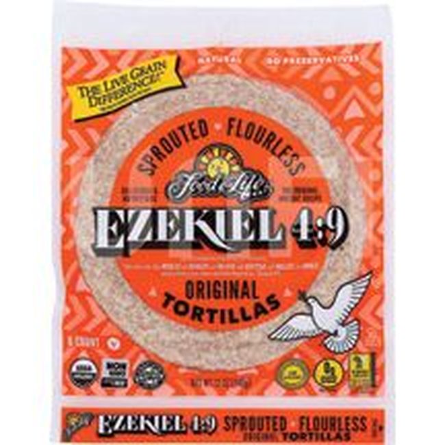 Food For Life Ezekiel 4:9 Organic Sprouted Whole Grain Tortillas, 340 G -- 12 Per Case