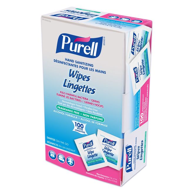 Purell Hand Sanitizing Wipes, 5 X 7 In -- 1000 Per Case