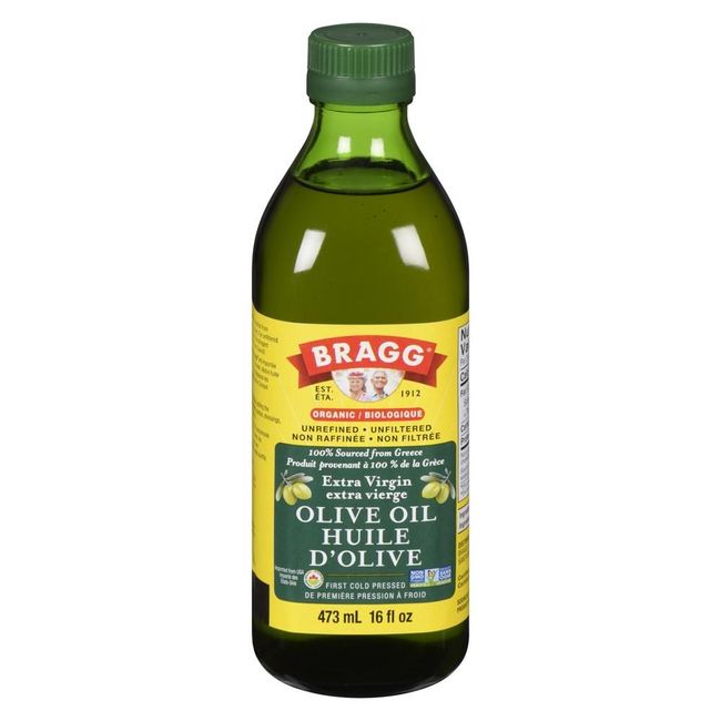 Bragg Huile D'olive Extra Vierge Biologique, 473 Ml -- 12 Par Boîte