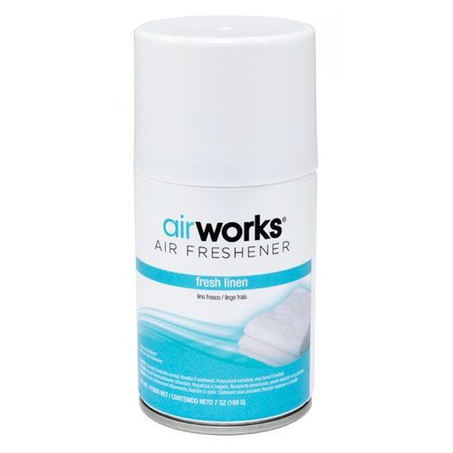 Airworks Fresh Linen Metered Aerosol Air Freshener, 7 Oz -- 12 Per Case