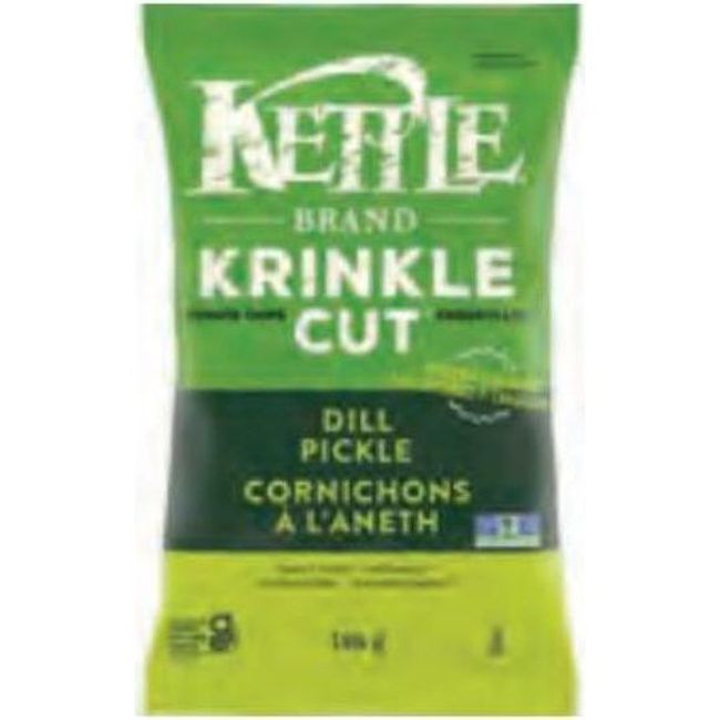 Kettle Dill Pickle Potato Chips, 198 G -- 12 Per Case