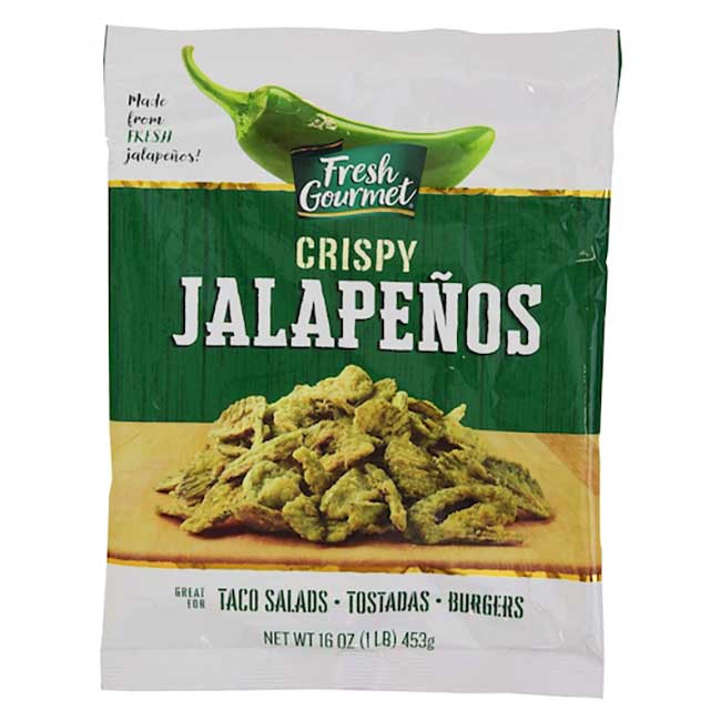Fresh Gourmet Crispy Jalapeno Strips Salad Topping, 1 Lb Bag -- 10 Per Case