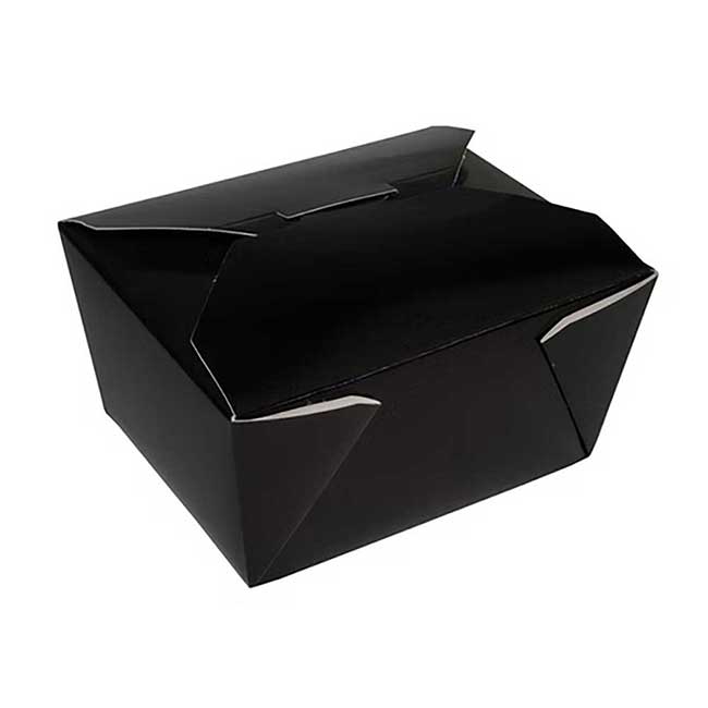 Pack N' Eat Black Number 1 Take Out Box -- 300 Per Case