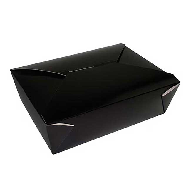 Pack N' Eat Black Number 3 Take Out Box -- 200 Per Case