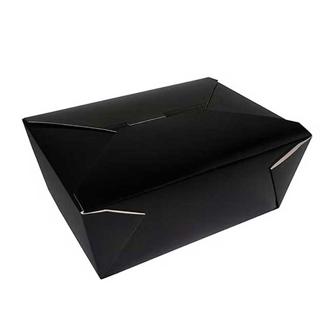 Pack N' Eat Black Number 4 Take Out Box -- 160 Per Case