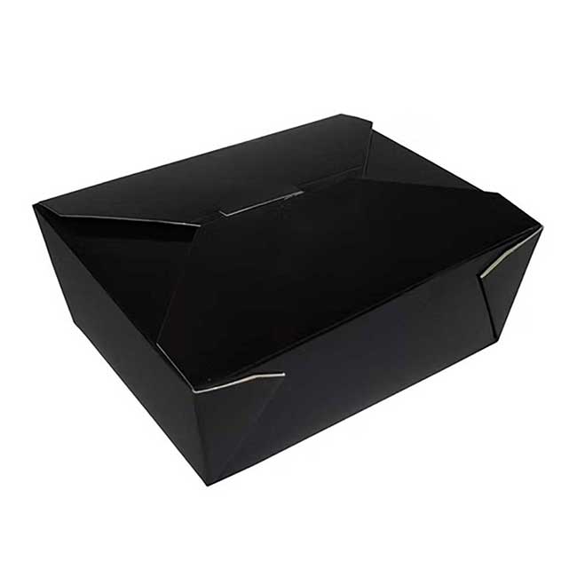 Pack N' Eat Black Number 8 Take Out Box -- 200 Per Case