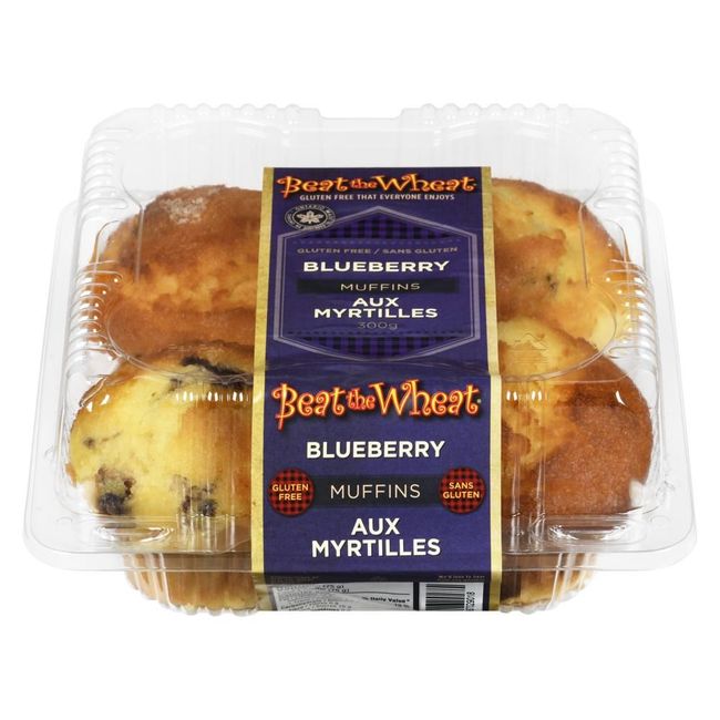 Beat The Wheat Muffin Aux Bleuets Sans Gluten, 4 Unités -- 6 Par Boîte