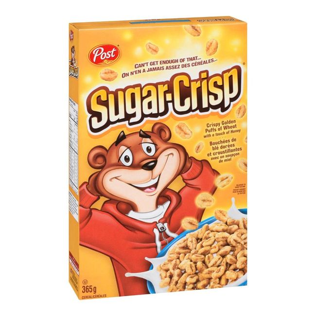 Post Sugar Crisp Crispy Golden Puff Cereal, 365 G -- 12 Per Case