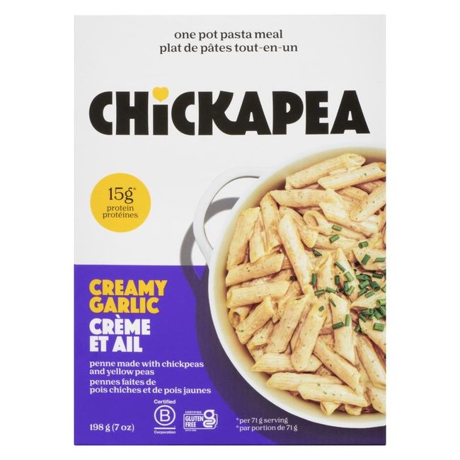 Chickapea Creamy Garlic Chickapea One Pot Pasta Meal, 198 G -- 6 Per Case