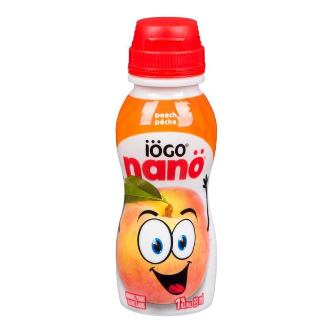 Iogo 1 Percent Milk Fat Peach Drinkable Yogurt, 93 Ml -- 24 Per Case