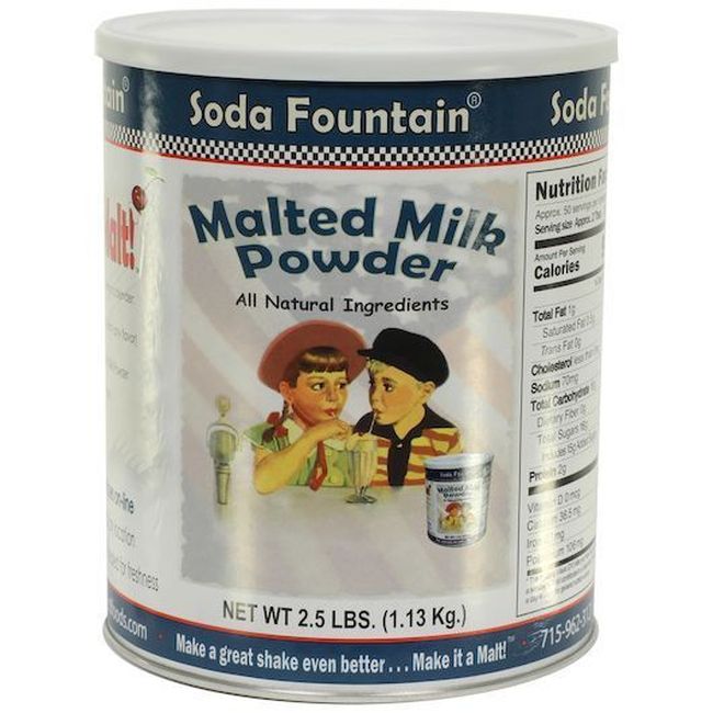 Soda Fountain Malted Milk Powder, 2.5 Lb -- 6 Per Case