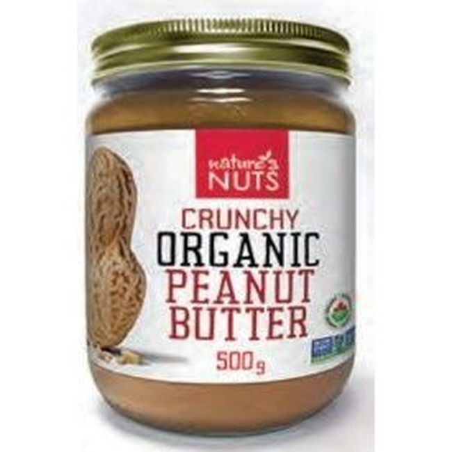 Nature's Nuts Beurre De Cacahuète Croquant Bio -- 6 Par Caisse