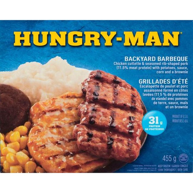 Hungry-man Backyard Barbeque, 455 G -- 8 Per Case
