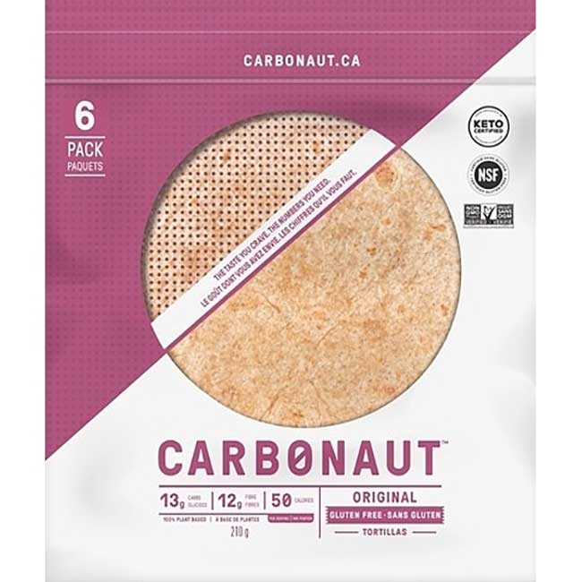 Carbonaut Tortillas Originales Sans Gluten, 210 G -- 12 Par Boîte