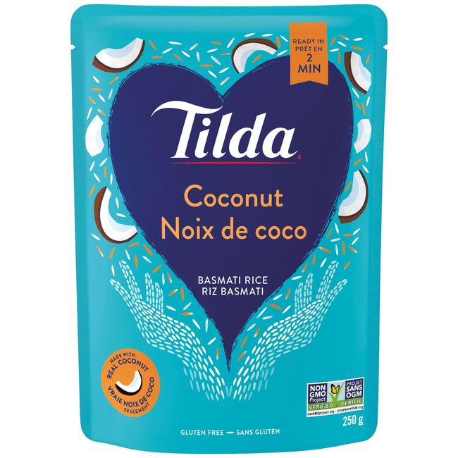 Tilda Coconut Steamed Basmati Rice, 250 G -- 6 Per Case