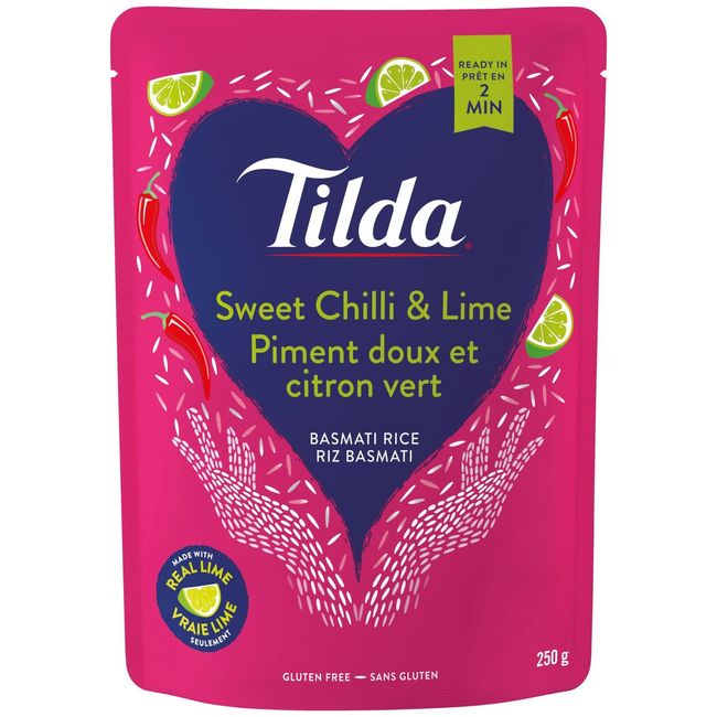 Tilda Sweet Chilli And Lime Steamed Basmati Rice, 250 G -- 6 Per Case