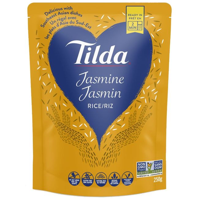 Tilda Steamed Jasmine Rice, 250 G -- 6 Per Case