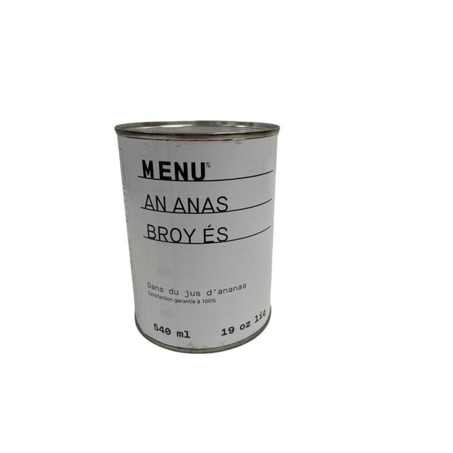 Menu Crushed Pineapple In Pineapple Juice, 540 Ml -- 24 Per Case