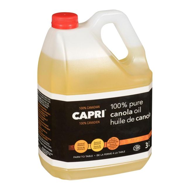 Capri Pure Canola Oil, 3 L -- 4 Per Case