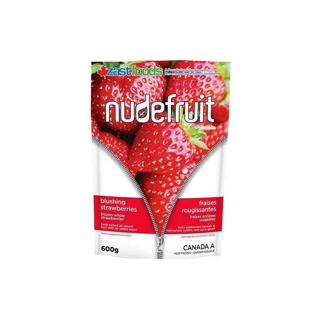 Nudefruit Blushing Strawberries, 600 G -- 12 Per Case