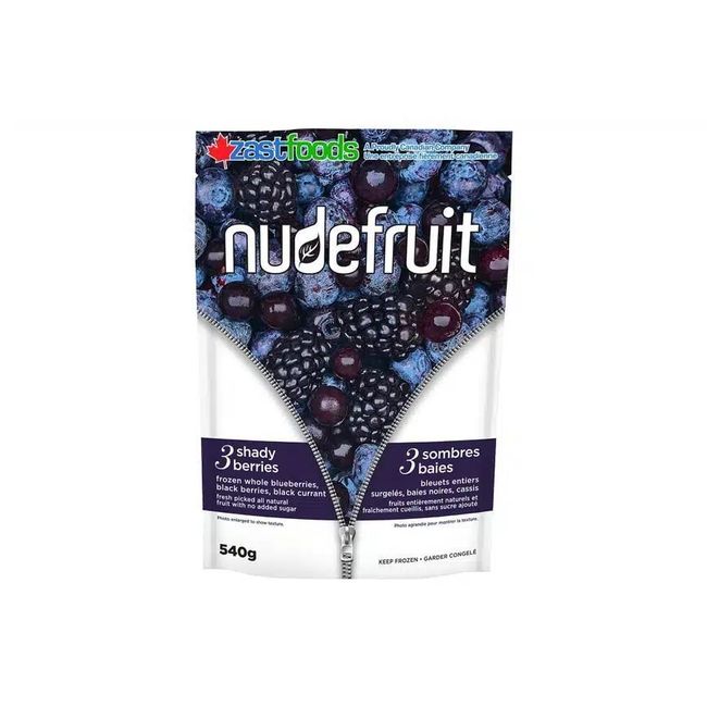 Nudefruit 3 Shady Berries, 540 G -- 12 Per Case