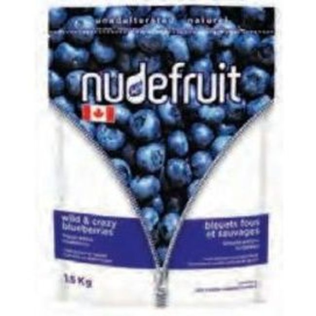 Nudefruit Wild And Crazy Blueberries, 1.5 Kg -- 8 Per Case