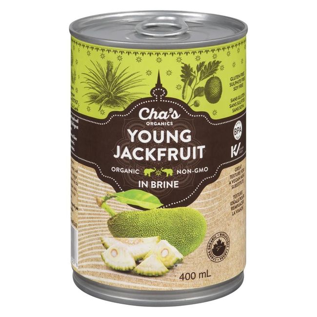 Cha's Organics Young Jackfruit In Brine, 400 Ml -- 12 Per Case