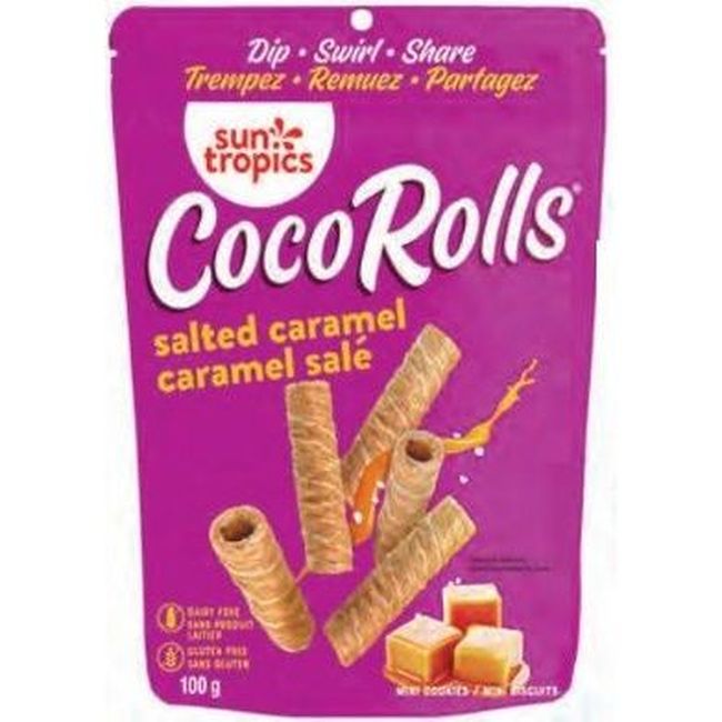 Sun Tropics Salted Caramel Coco Rolls, 100 G -- 12 Per Case