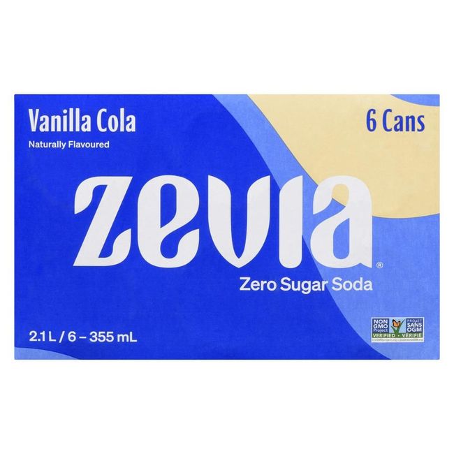 Zevia Vanilla Cola Zero Sugar Soda, 355 Ml -- 24 Per Case