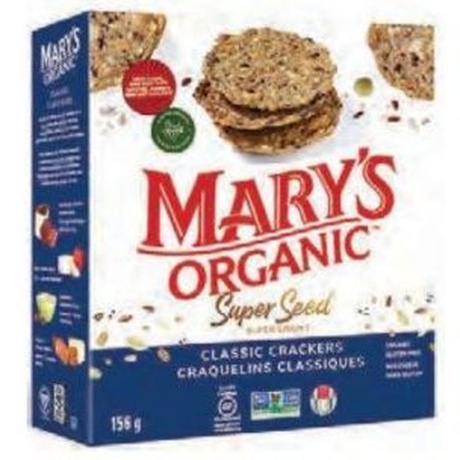 Mary's Gone Crackers Craquelins Classiques Aux Super Graines Biologiques, 156 G -- 6 Par Boîte