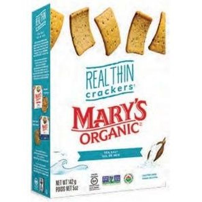 Mary's Gone Crackers Craquelins Fins Au Sel De Mer Biologiques, 142 G -- 6 Par Boîte